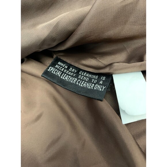 Vintage Georgetown Leather Design Jacket Mens XL Oversized Lined Patina 80s - Picture 10 of 10